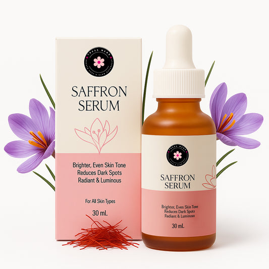 Tress Mend Saffron Facial Serum, 30mL, Brightening and Dark Spot Reduction, All Skin Types